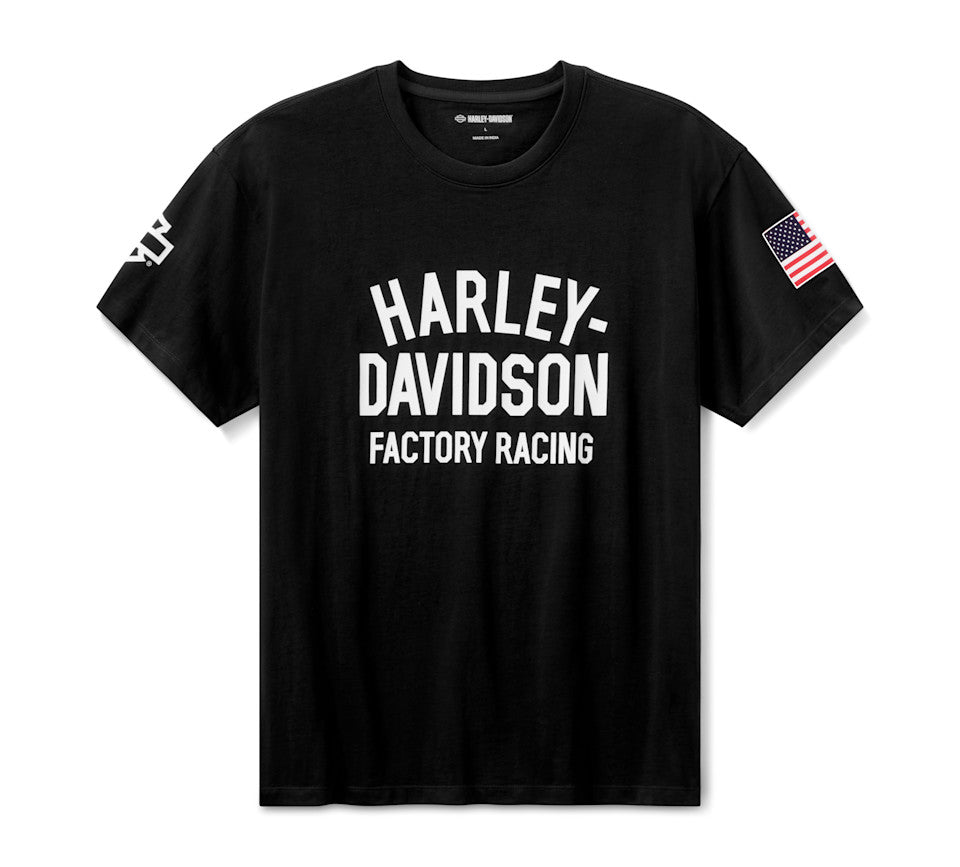 HARLEY-DAVIDSON®  BLACK TEE FACTORY RACING