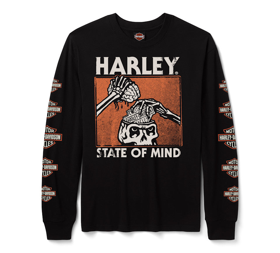 HARLEY-DAVIDSON®  TEE- KNIT STATE OF MIND BLACK