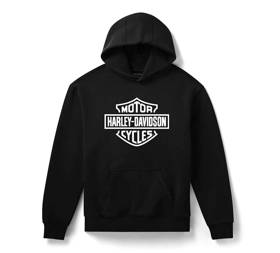 HARLEY-DAVIDSON® MENS HOODIE - KNIT BLACK
