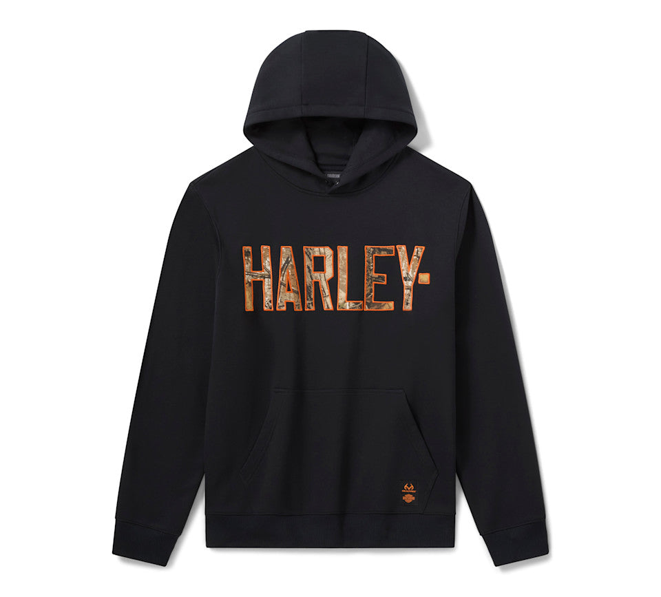HARLEY-DAVIDSON® MENS HOODIE - KNIT REALTREE , BLACK