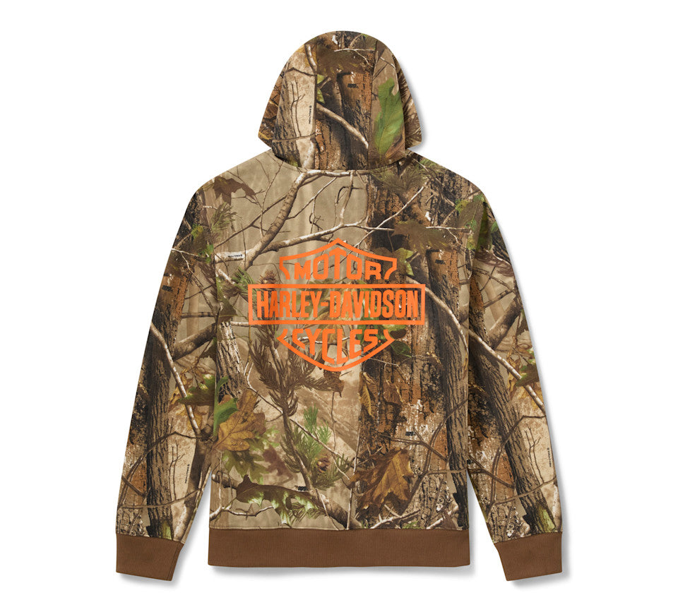 HARLEY-DAVIDSON® MENS HOODIE - KNIT REALTREE , BROWN