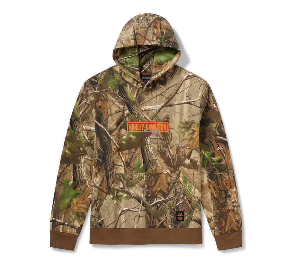 HARLEY-DAVIDSON® MENS HOODIE - KNIT REALTREE , BROWN