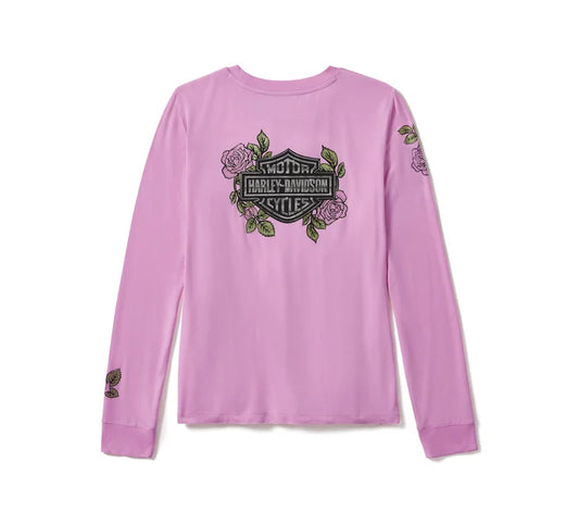 HARLEY-DAVIDSON® WOMENS ROSE & THORN LONG SLEEVE