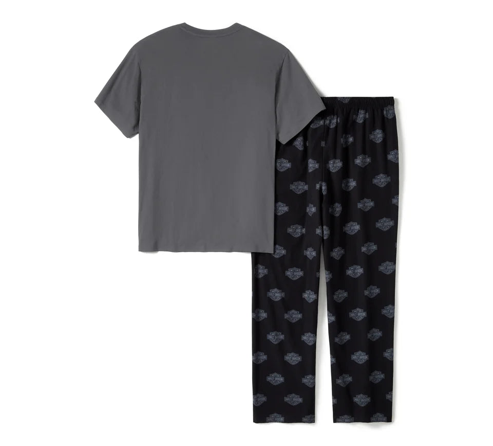 HARLEY-DAVIDSON® MENS BAR & SHIELD PAJAMA PANTS SET