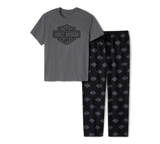 HARLEY-DAVIDSON® MENS BAR & SHIELD PAJAMA PANTS SET