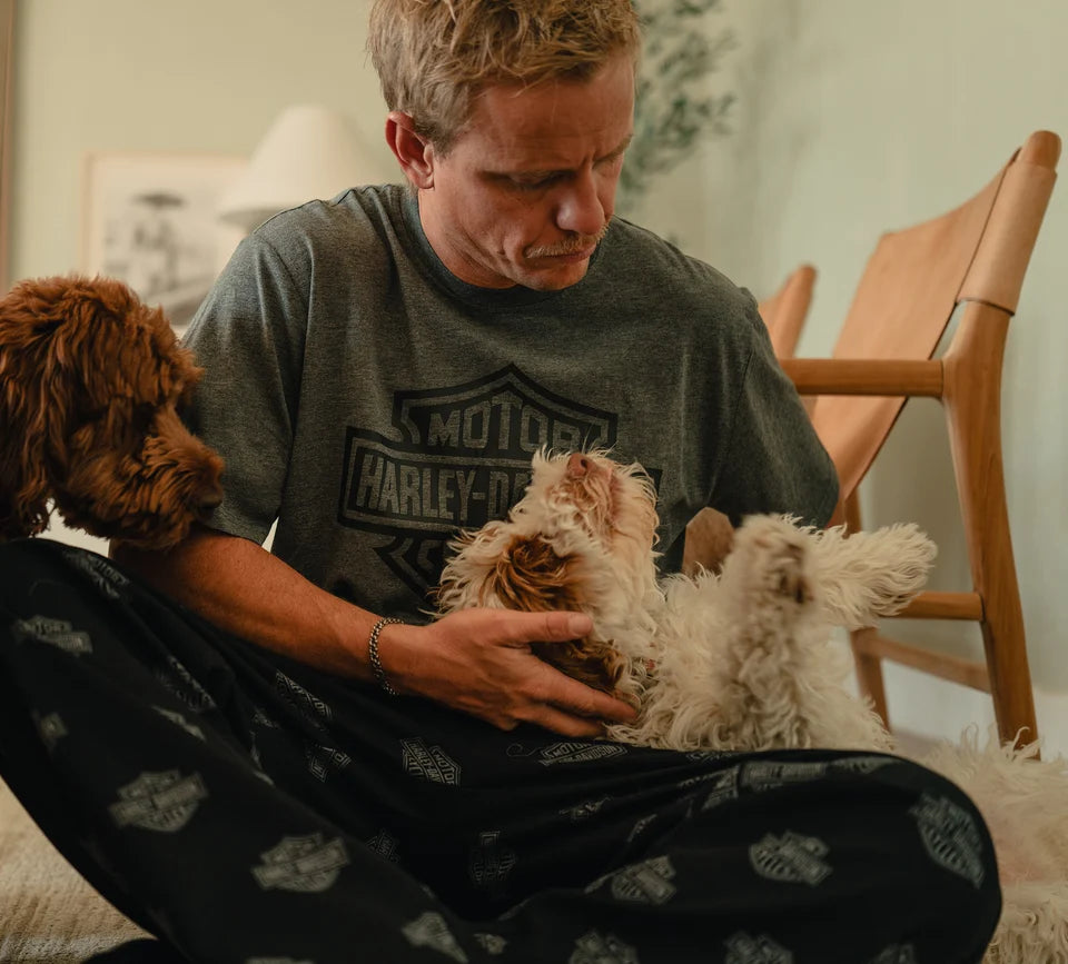 HARLEY-DAVIDSON® MENS BAR & SHIELD PAJAMA PANTS SET