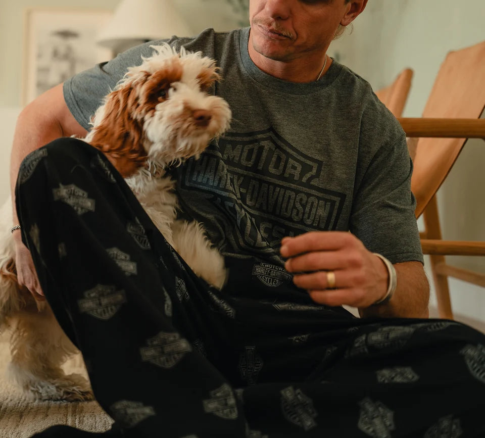 HARLEY-DAVIDSON® MENS BAR & SHIELD PAJAMA PANTS SET