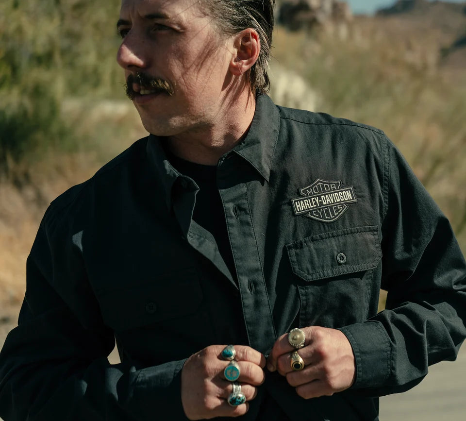 HARLEY-DAVIDSON® MENS BAR & SHIELD LONG SLEEVE SHIRT