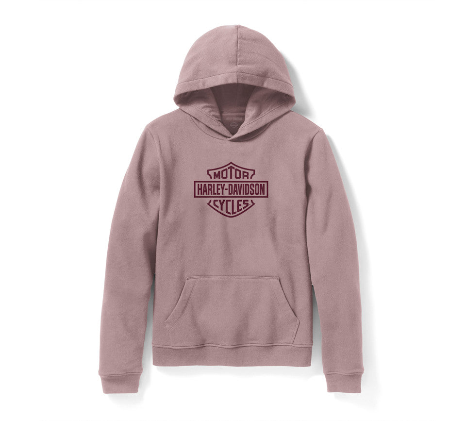 HARLEY-DAVIDSON® WOMENS PINK B&S HOODIE