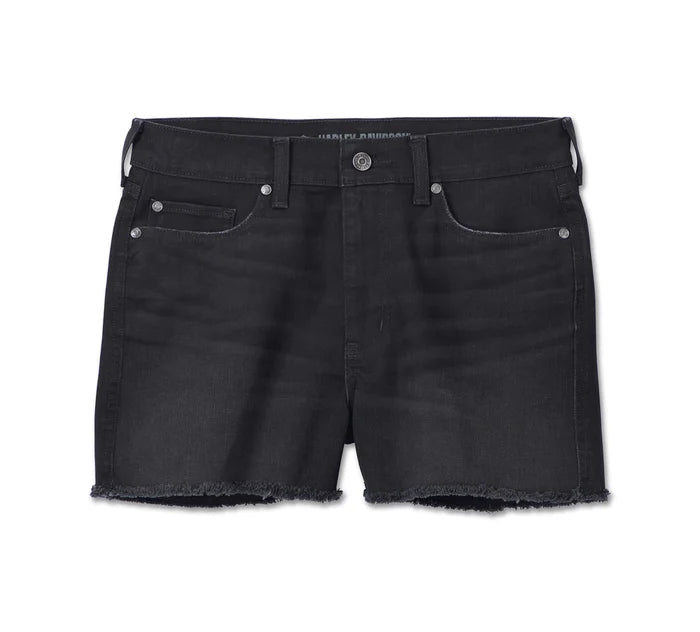 HARLEY-DAVIDSON® HIGH RISE DENIM SHORTS