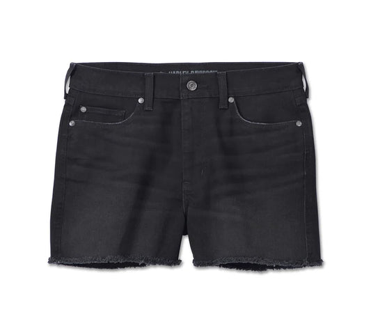 HARLEY-DAVIDSON® HIGH RISE DENIM SHORTS