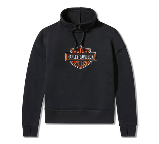 HARLEY-DAVIDSON® WOMENS PULLOVER KNIT BLACK