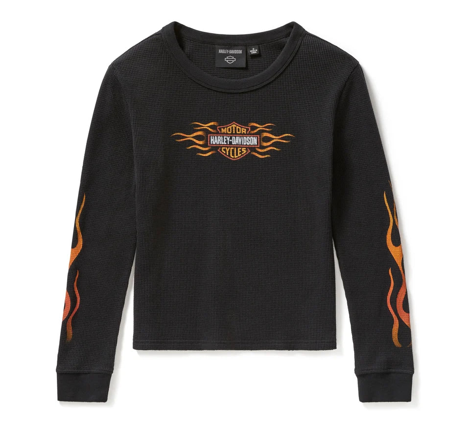 HARLEY-DAVIDSON® WOMENS TOP KNIT  BLK