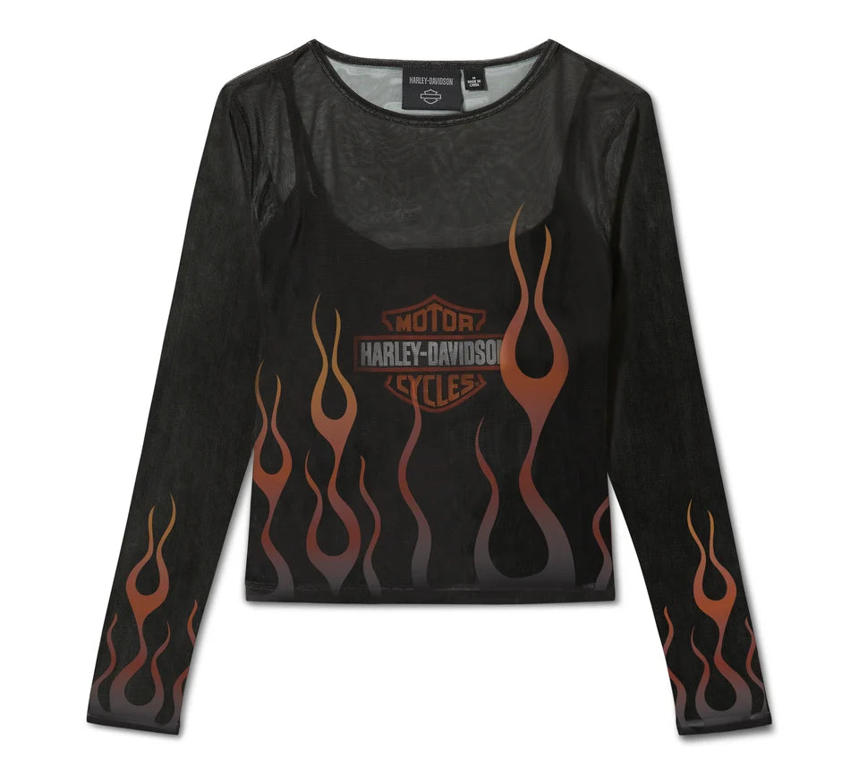 HARLEY-DAVIDSON® WOMENS TOP KNIT BLACK