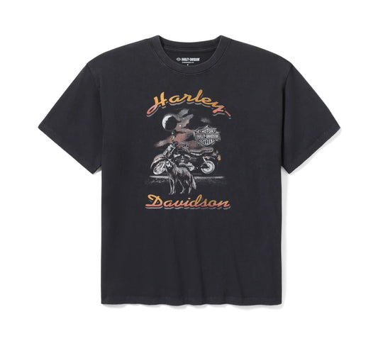 HARLEY-DAVIDSON® WOMENS TEE KNIT BLK