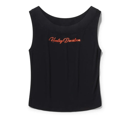 HARLEY-DAVIDSON® WOMENS TEE KNIT BLING  BLK