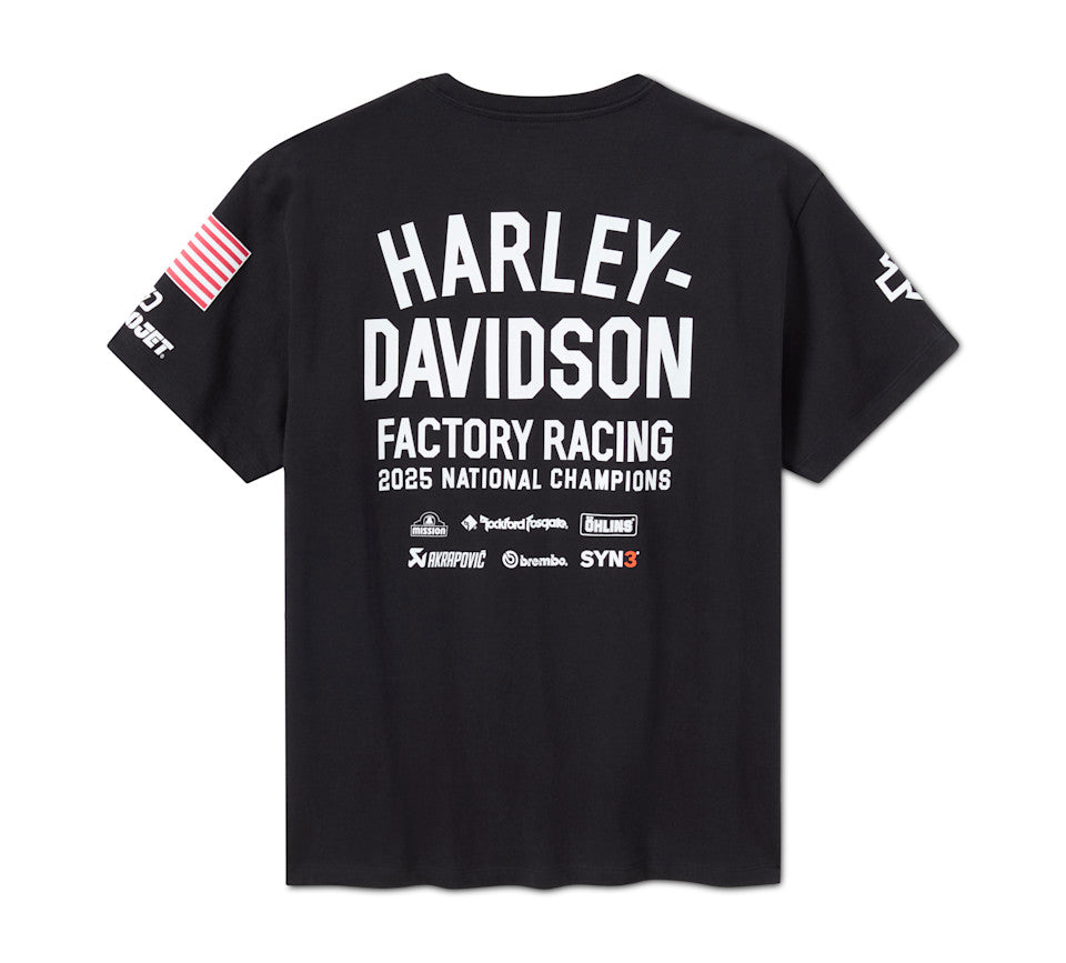 HARLEY-DAVIDSON® CHAMPION BLACK TEE