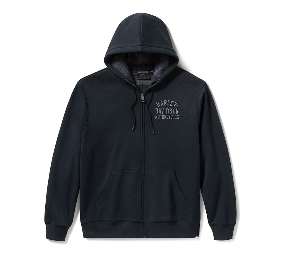 HARLEY-DAVIDSON® MENS  HOODIE - KNIT , BLACK