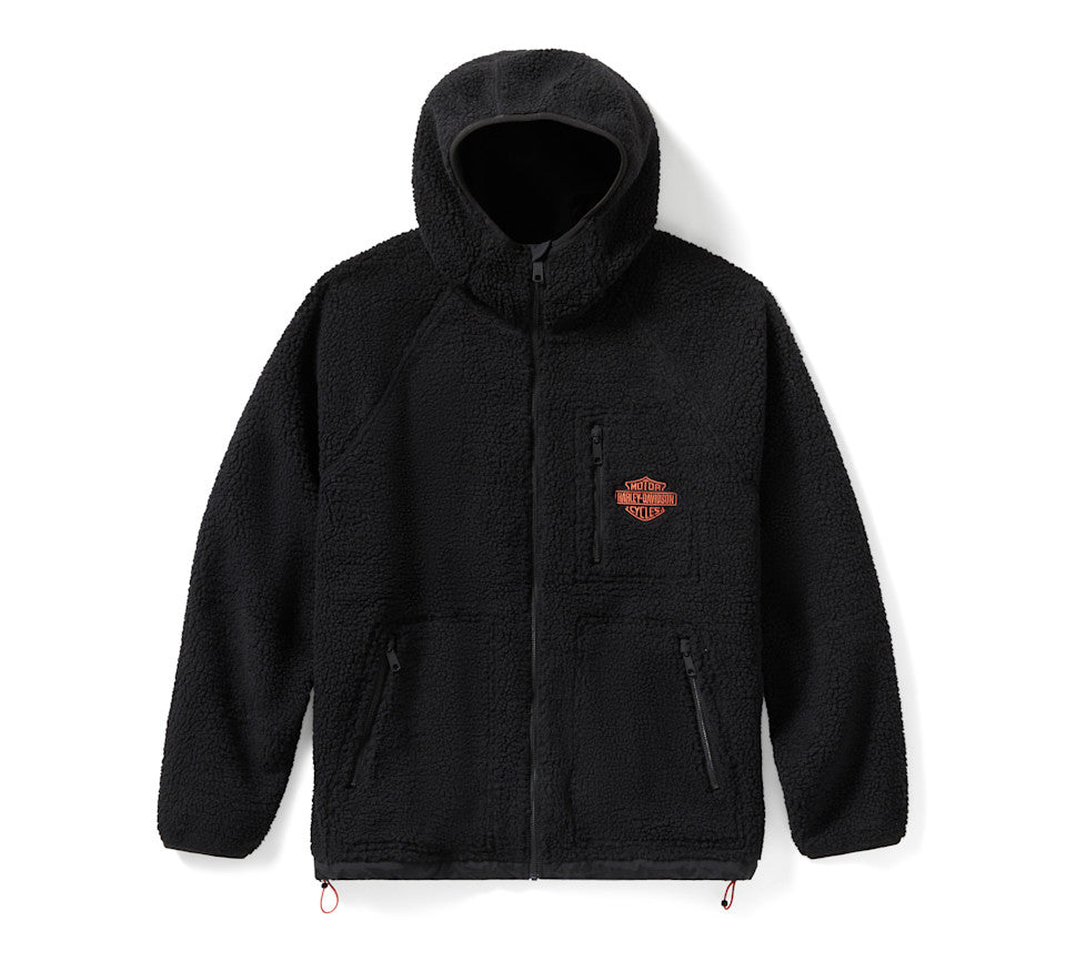 HARLEY-DAVIDSON® MENS HOODIE KNIT BLACK