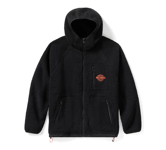 HARLEY-DAVIDSON® MENS HOODIE KNIT BLACK