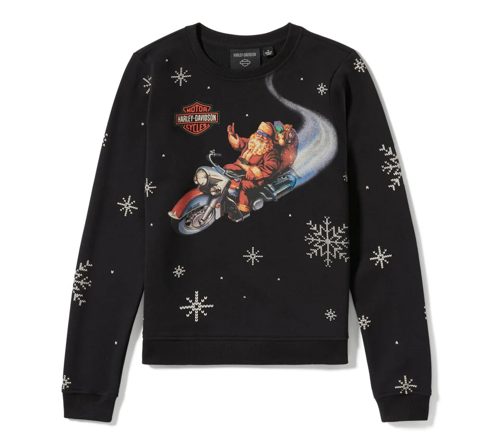 HARLEY-DAVIDSON® WOMENS SWEATER - KNIT BLACK