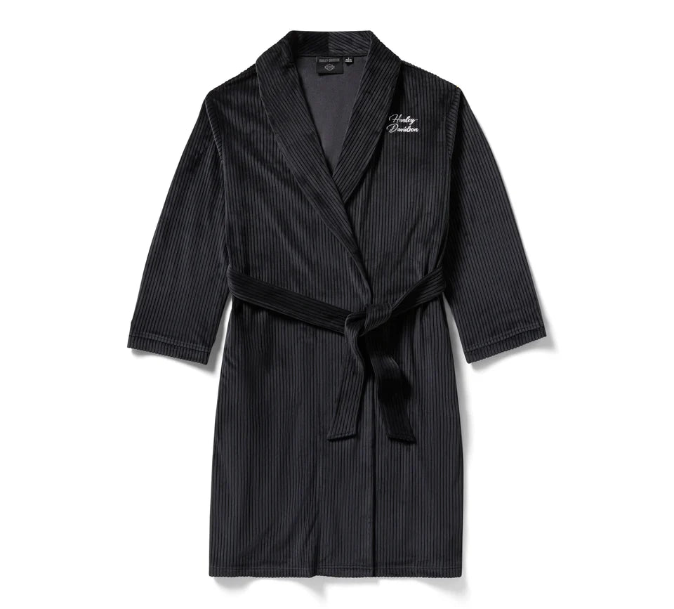 HARLEY DAVIDSON® WOMENS ROBE - KNIT BLACK