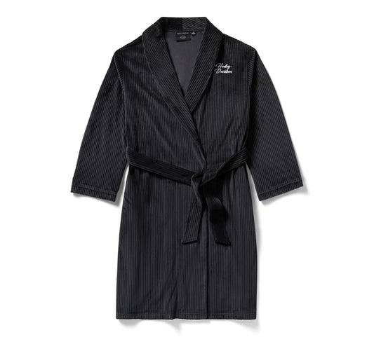 HARLEY DAVIDSON® WOMENS ROBE - KNIT BLACK