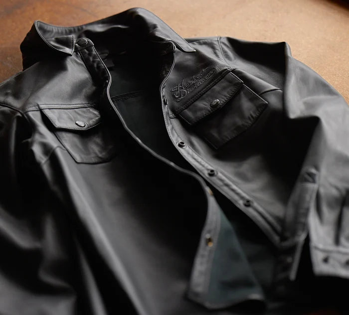 HARLEY-DAVIDSON® WOMENS EAGLE LEATHER SHIRT