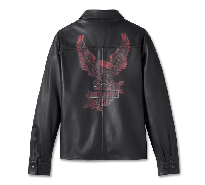 HARLEY-DAVIDSON® WOMENS EAGLE LEATHER SHIRT