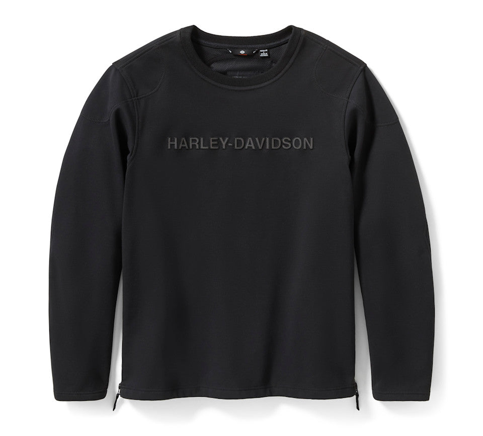 HARLEY-DAVIDSON® MENS PULLOVER DEFLECTOR RIDING FLEECE