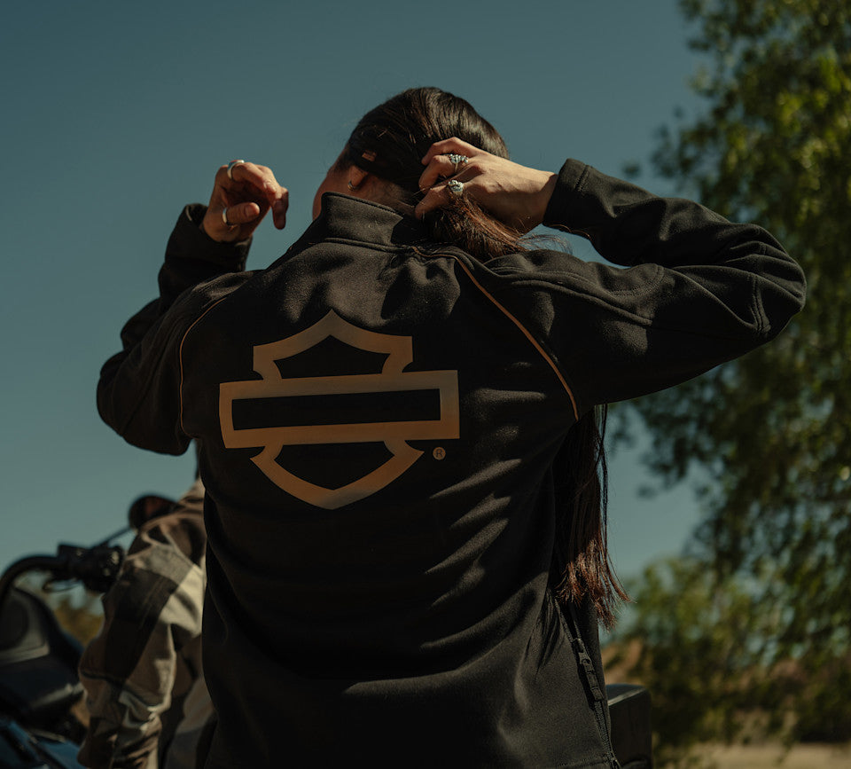 HARLEY-DAVIDSON® LADIES KNIT DEFLECTOR ARMOUR BLACK