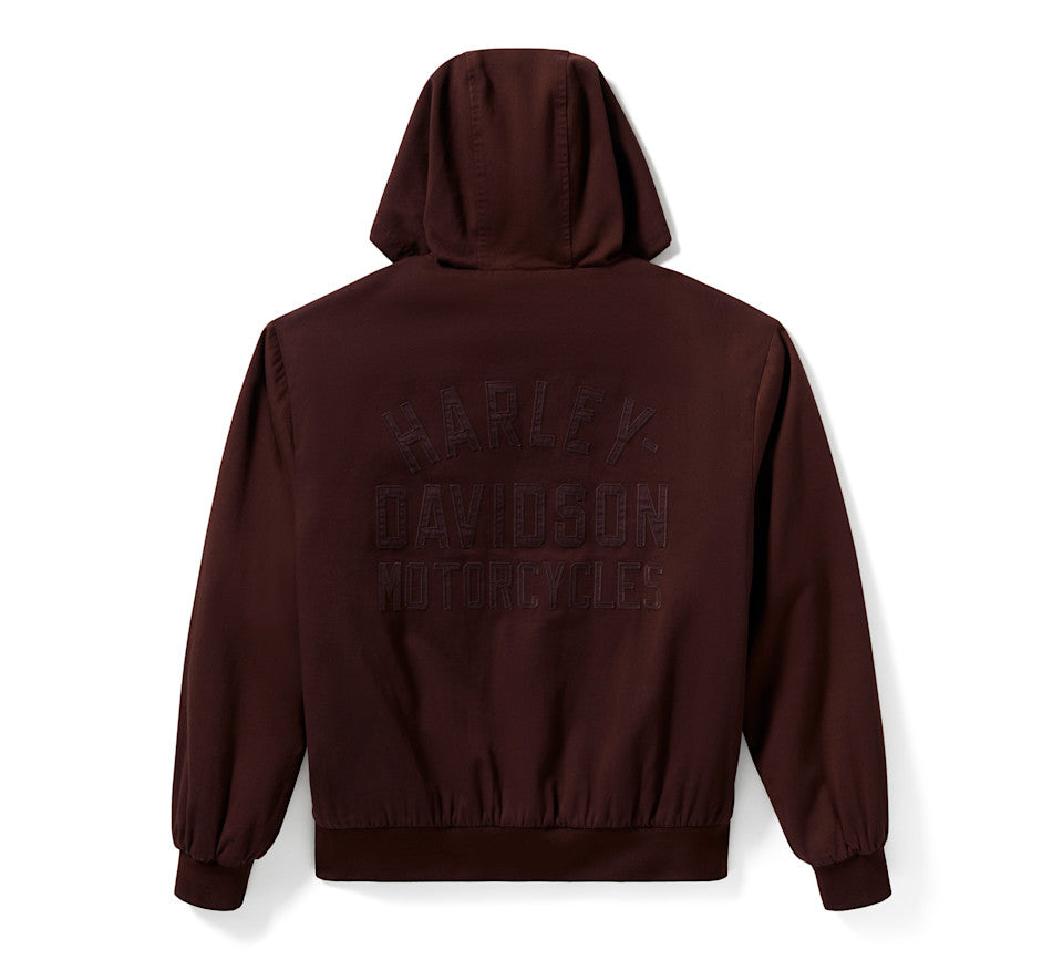 HARLEY-DAVIDSON® MENS SHIRT JACKET WOVEN BROWN