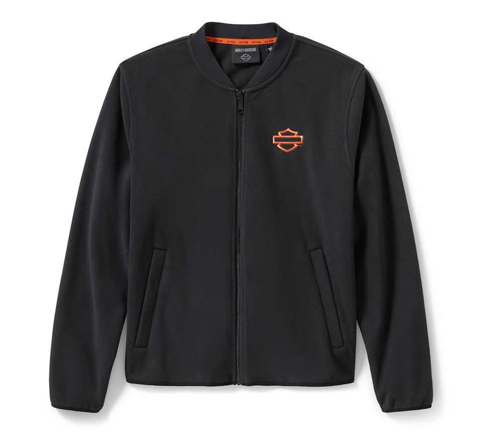 HARLEY-DAVIDSON® MENS WOVEN KNIT BLACK JACKET