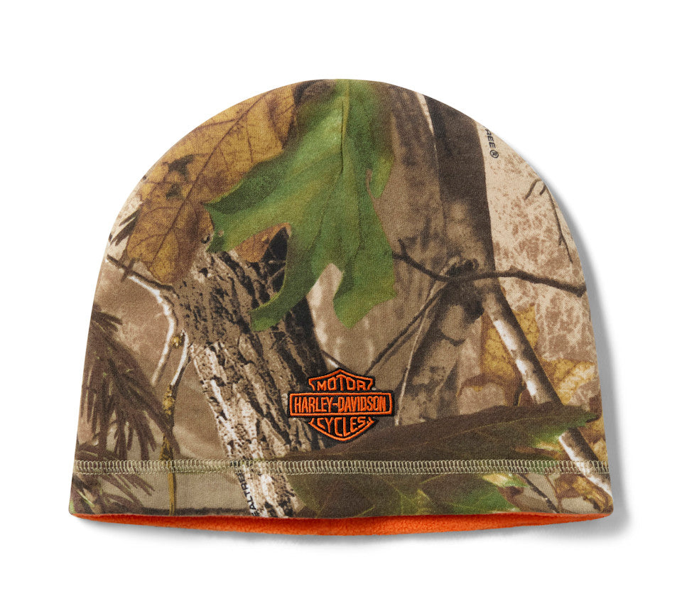 HARLEY-DAVIDSON® -  BEANIE - WOVEN REALTREE BROWN PRINT