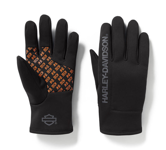 HARLEY-DAVIDSON® MENS KNIT BLACK GLOVES