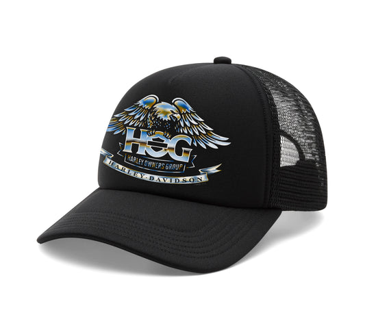 HARLEY-DAVIDSON® - TRUCKER , WOVEN , ELECTRIC EAGLE  CAP