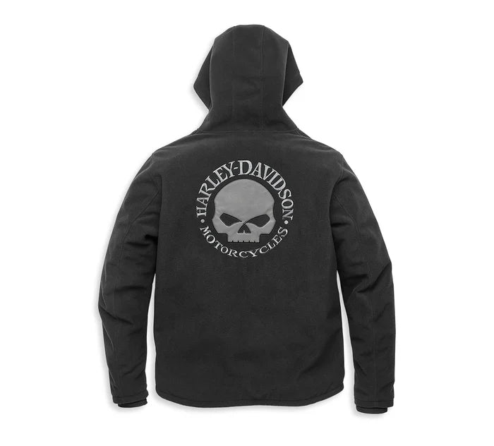 HARLEY-DAVIDSON® MENS CROSS ROADS II WATERPROOF WILLIE G SKULL FLEECE JACKET