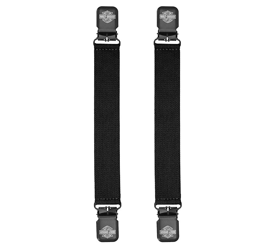 Black Harley-Davidson Boot Straps