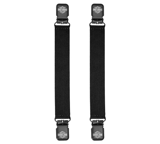 Black Harley-Davidson Boot Straps