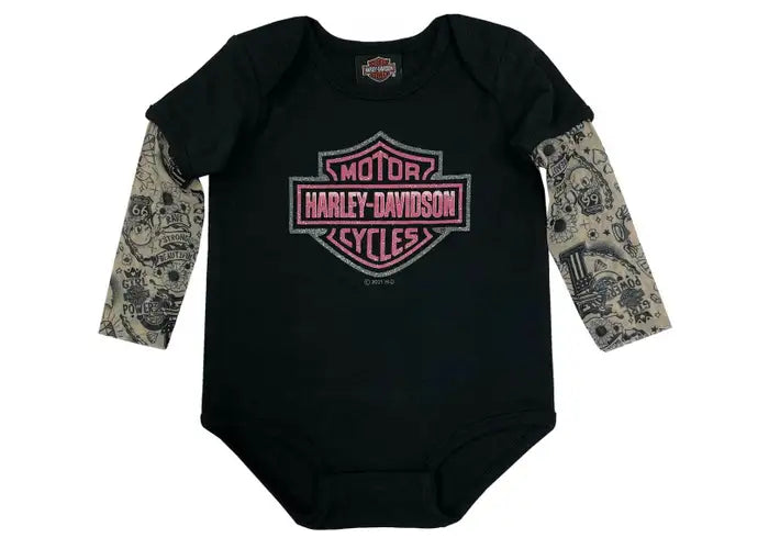 HARLEY-DAVIDSON® YOUTH TATTOO LONG SLEEVE CREEPER