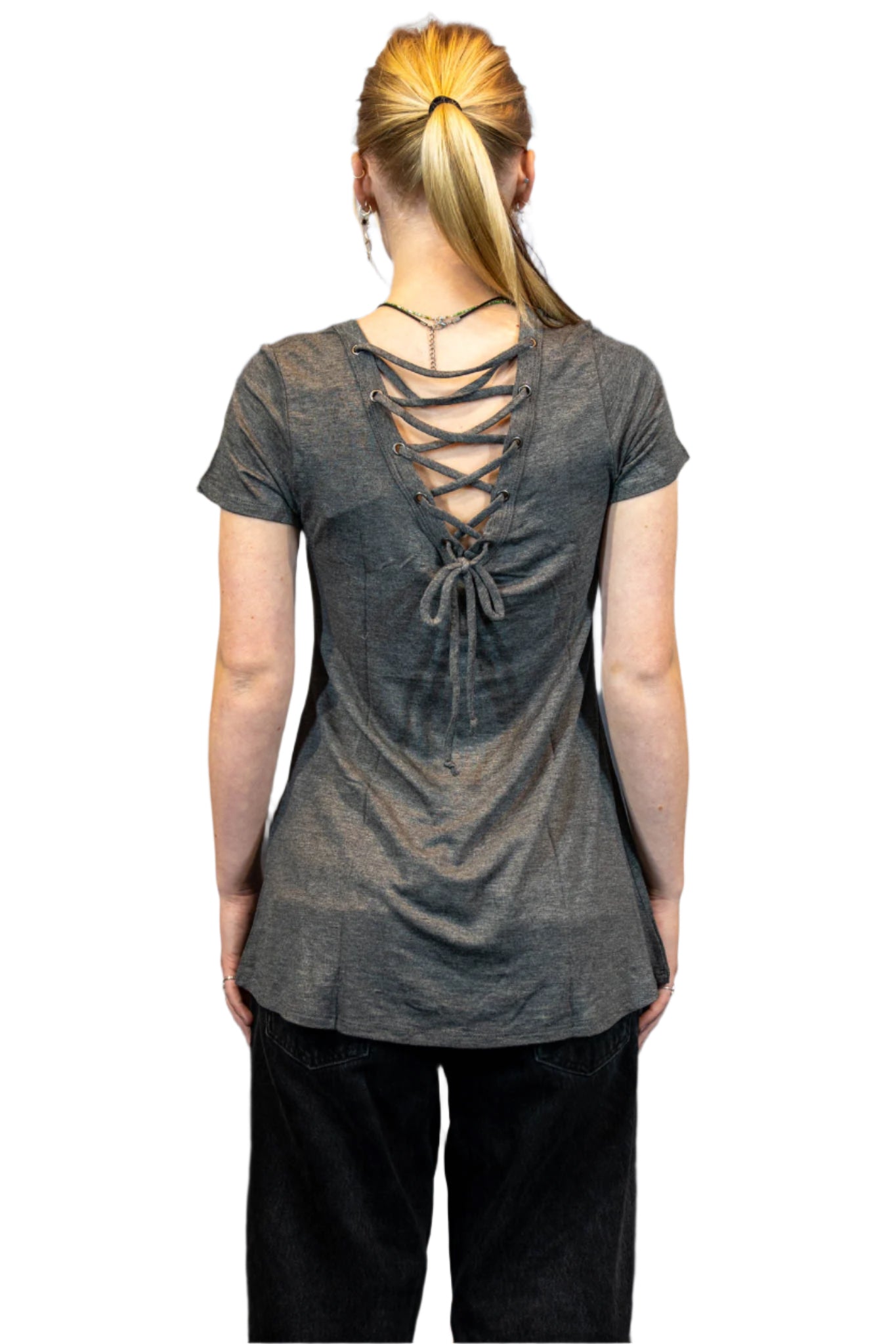 HARLEY-DAVIDSON® WOMENS APPARITION SHORT SLEEVE V-NECK TOP