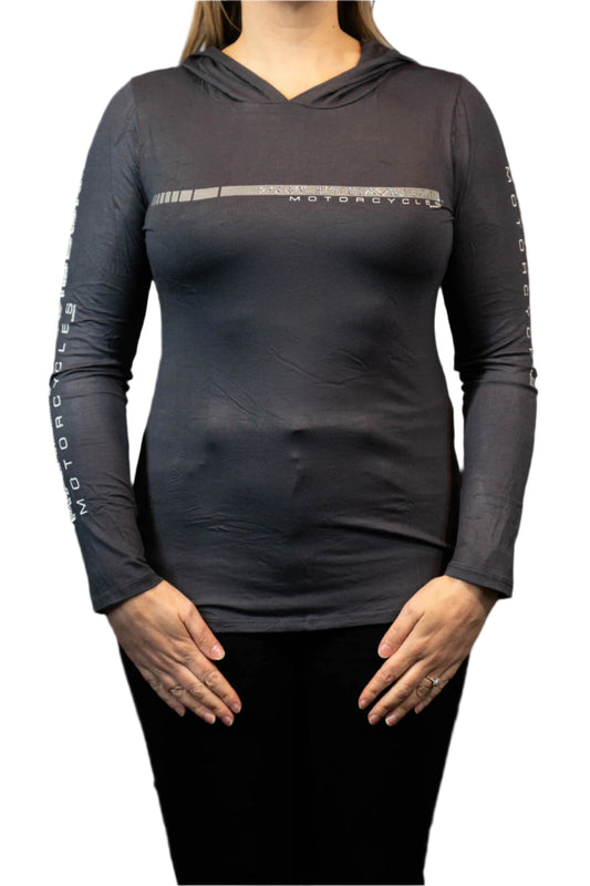 HARLEY-DAVIDSON® WOMENS SPEED REEL LONG SLEEVE SCOOP NECK TEE