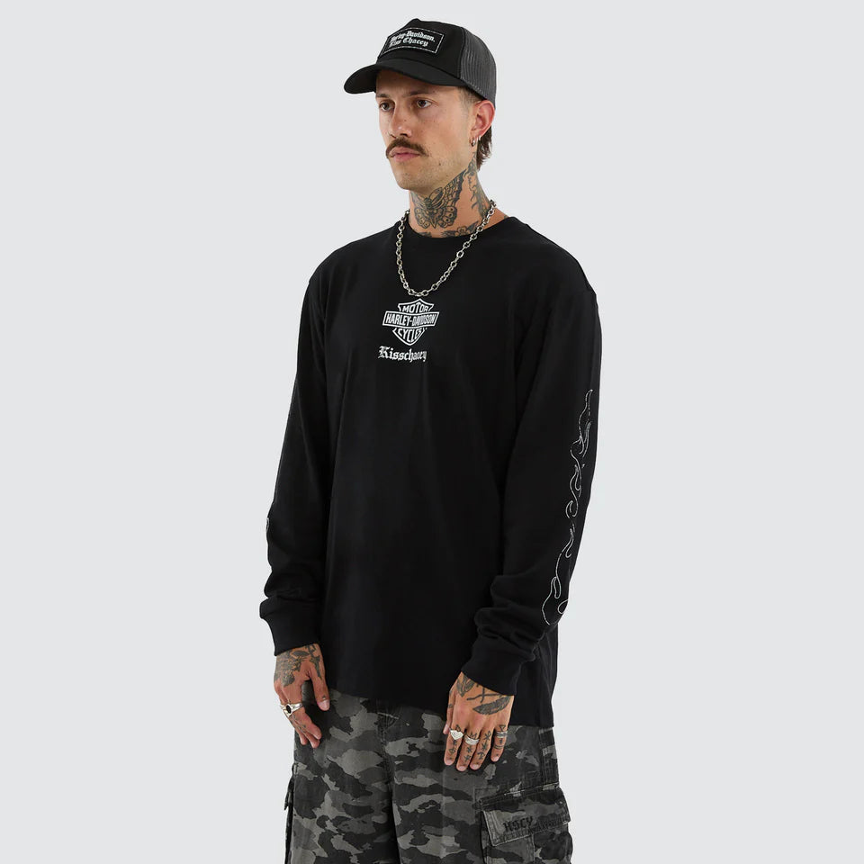 HARLEY-DAVIDSON®  FLAMES KSCY L/S TEE