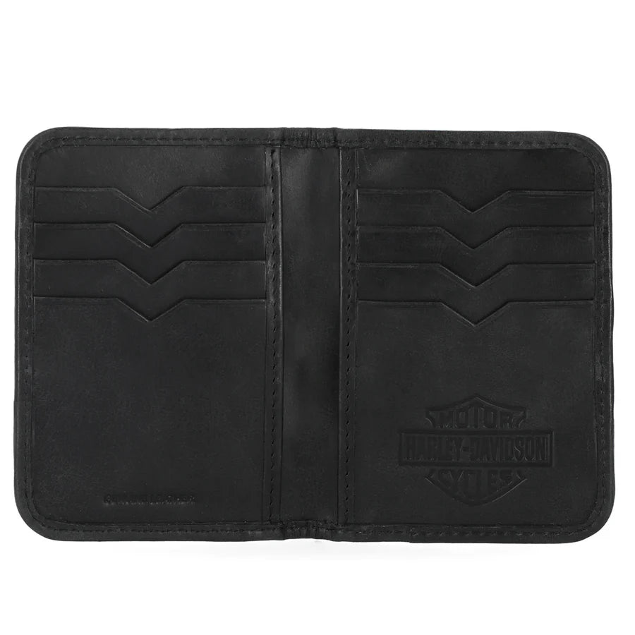HARLEY-DAVIDSON® MENS CLASSIC CODURA VERTICAL BILLFOLD WALLET