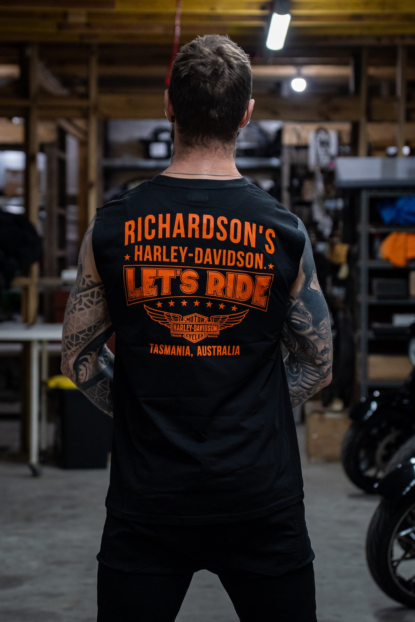 HARLEY-DAVIDSON® MENS RUMBLE SLEEVELESS TEE