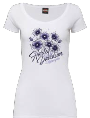 HARLEY-DAVIDSON® MIDSUMMER WHITE LADIES  TEE