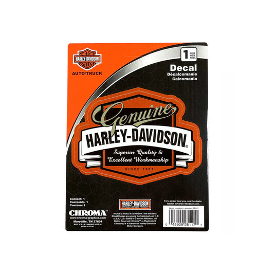 HARLEY-DAVIDSON® GENUINE BANNER DECAL