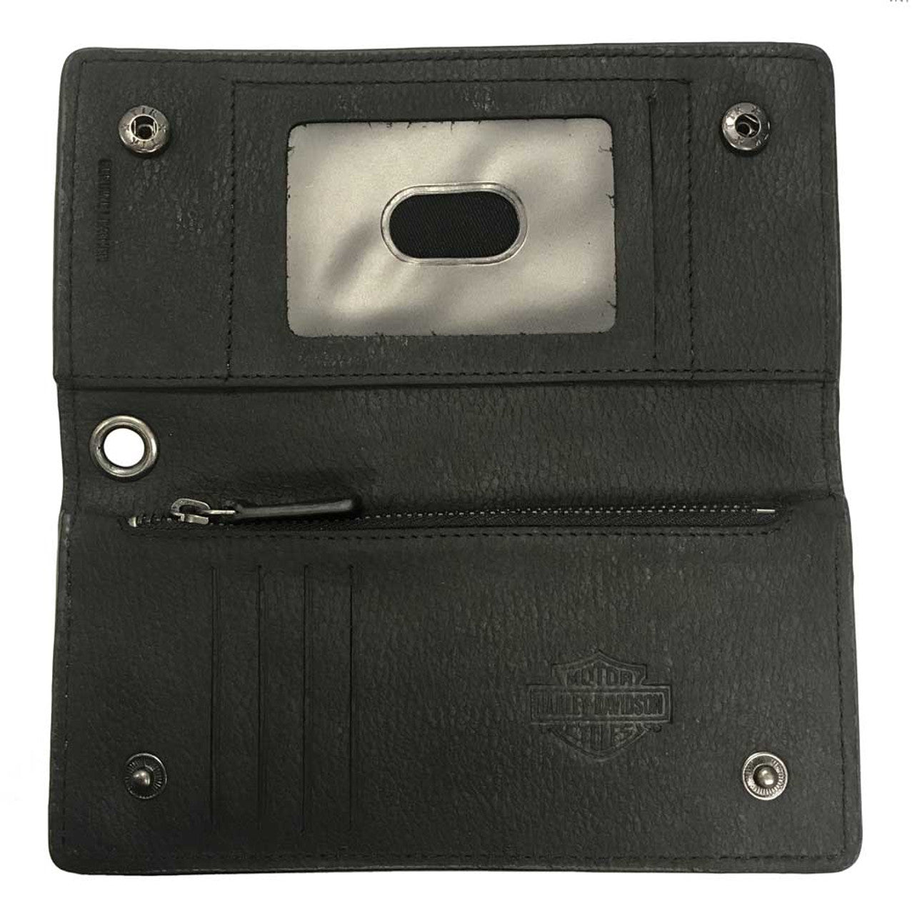 HARLEY-DAVIDSON® MENS LIBERTY EAGLE TRUCKER LEATHER WALLET