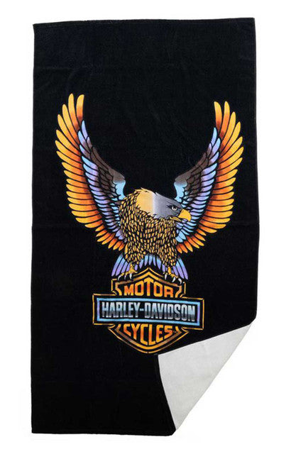HARLEY-DAVIDSON® VIVID  BAR & SHIELD  EAGLEBEACH TOWEL