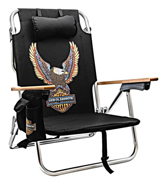 HARLEY-DAVIDSON® VIVID BAR & SHIELD EAGLE BEACH CHAIR